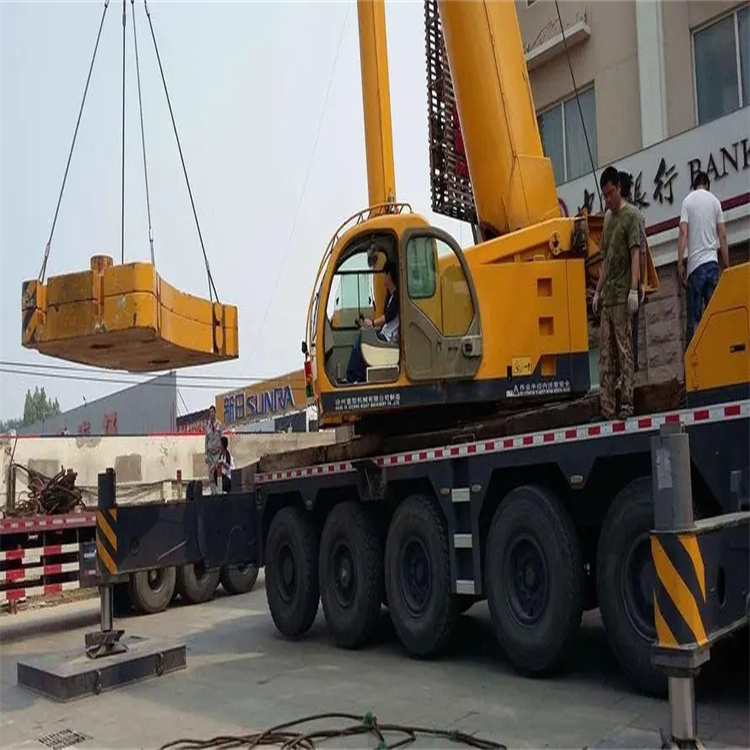 阳日镇当地吊车出租|机器吊装|75吨|工厂搬迁服务